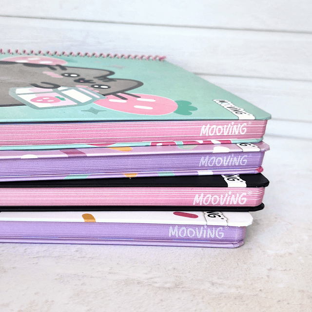 Cuaderno Carta Pusheen 3 materias 