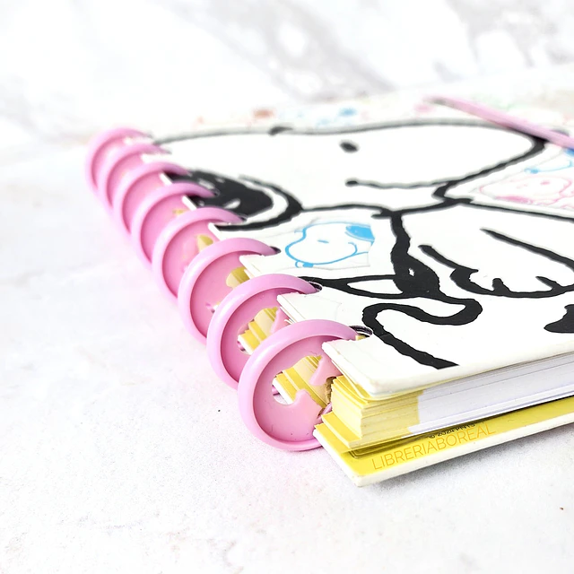 Cuaderno Discos Mooving A5 Snoopy