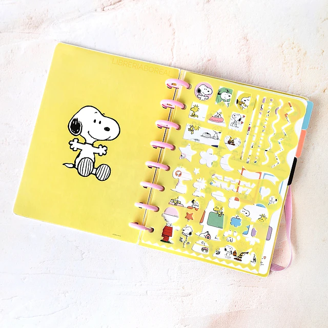 Cuaderno Discos Mooving A5 Snoopy