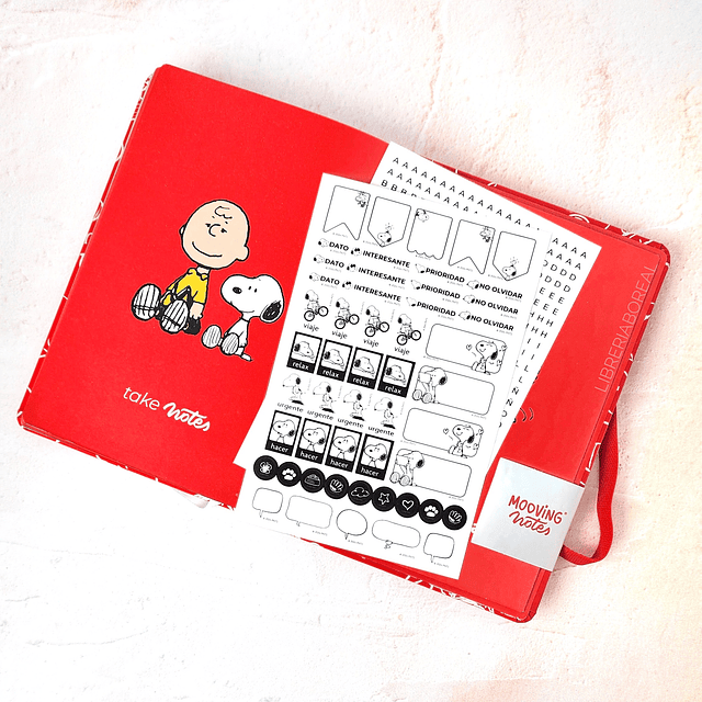 Libreta Mooving Notes A5 Snoopy