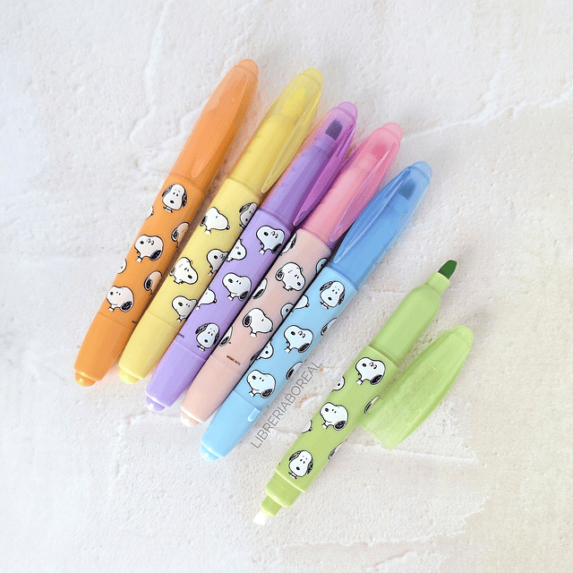 Destacadores borrables Snoopy