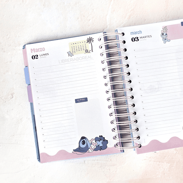 Agenda Mooving 2026 Stitch