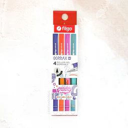 Set Lápiz gel Borrax 4 colores