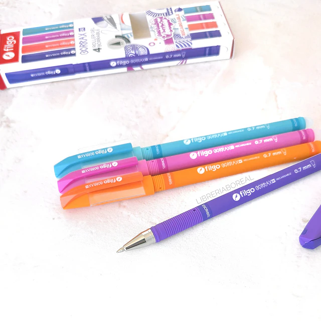 Set Lápiz gel Borrax 4 colores