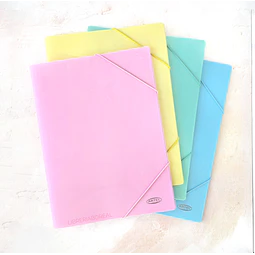 Carpeta Plástica Pastel