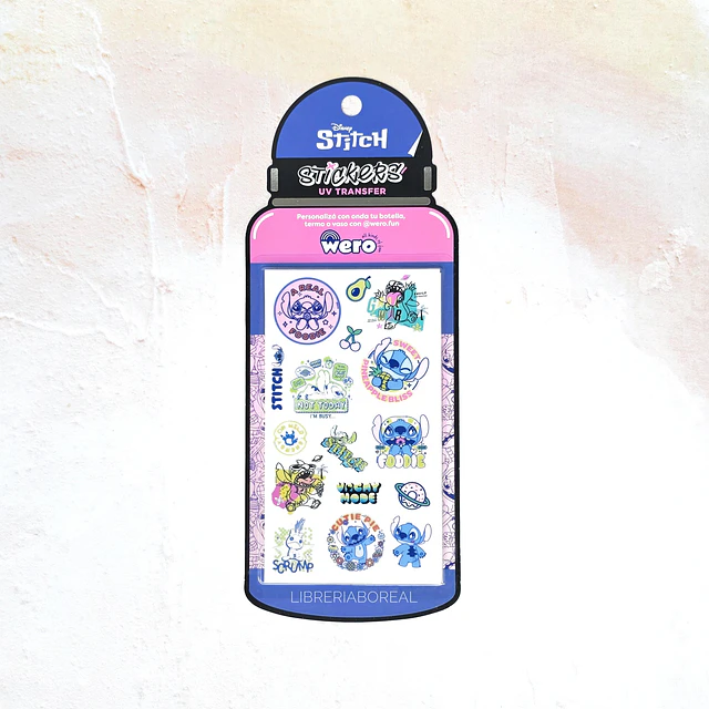 Stickers para botella Stitch