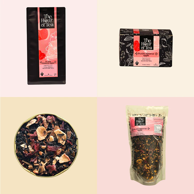 Té Pu Erh Hibiscus - Quemador de Grasas 1