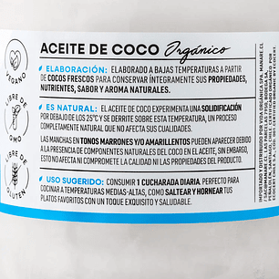 Aceite de Coco orgánico 200ml