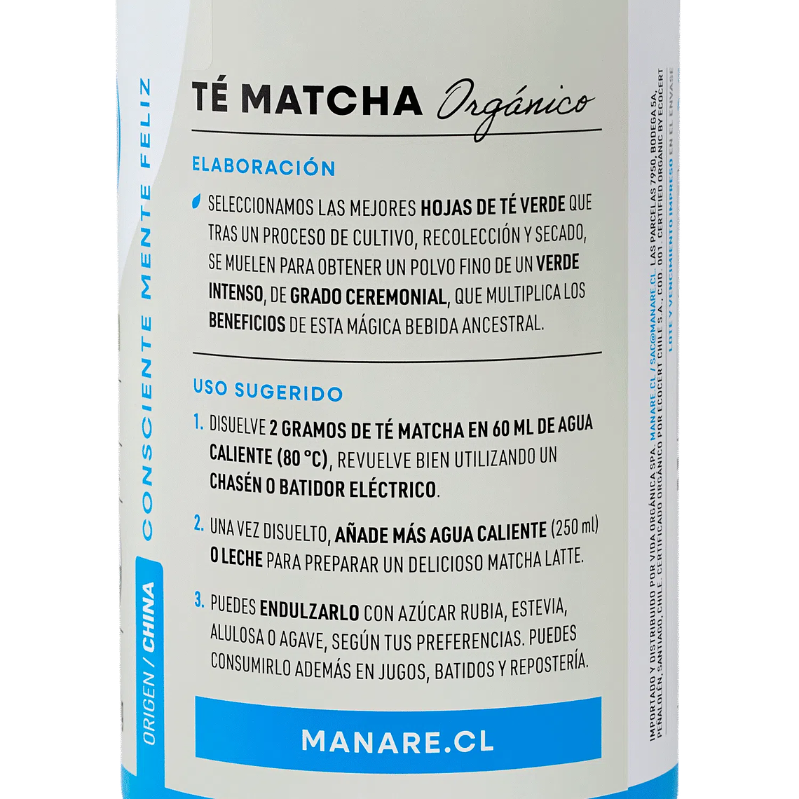 Té Matcha 100g en Polvo Orgánico 2