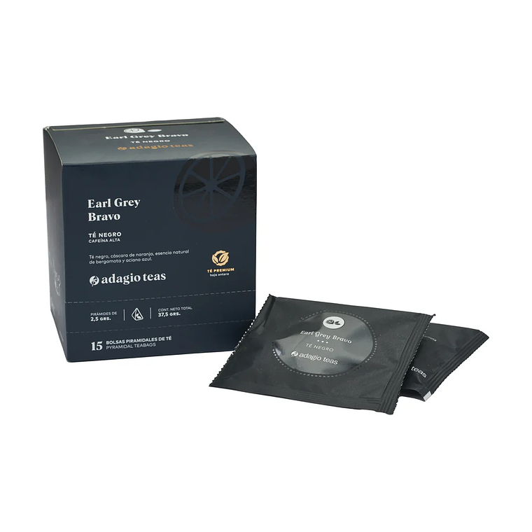 Caja 15 teabags Earl Grey Bravo 1