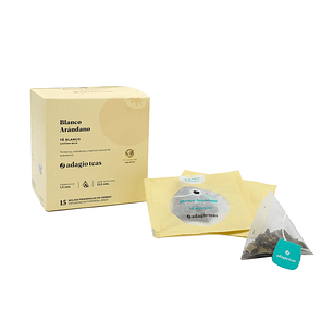 Caja 15 teabags Blanco Arándano