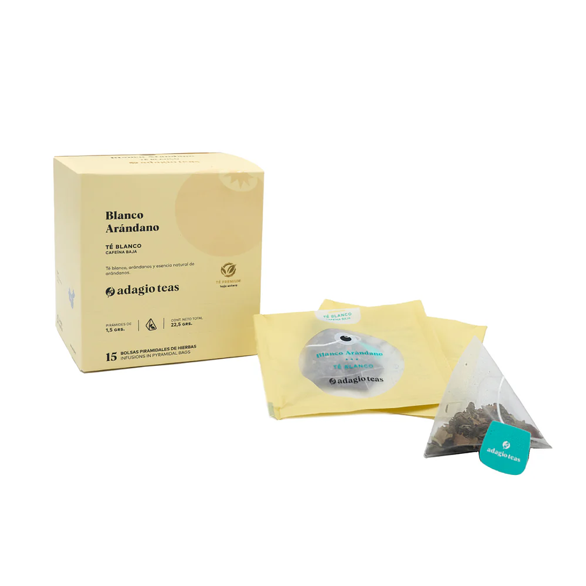 Caja 15 teabags Blanco Arándano 1