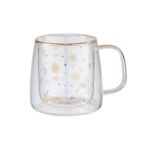 Taza Doble Vidrio Zodiac & Astrology