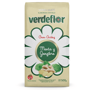 Yerba mate Verdeflor Menta y Jengibre de 500g