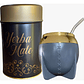 Pack Mate + Bombilla + Dispensador De Yerba Anymate Negro - Miniatura 1