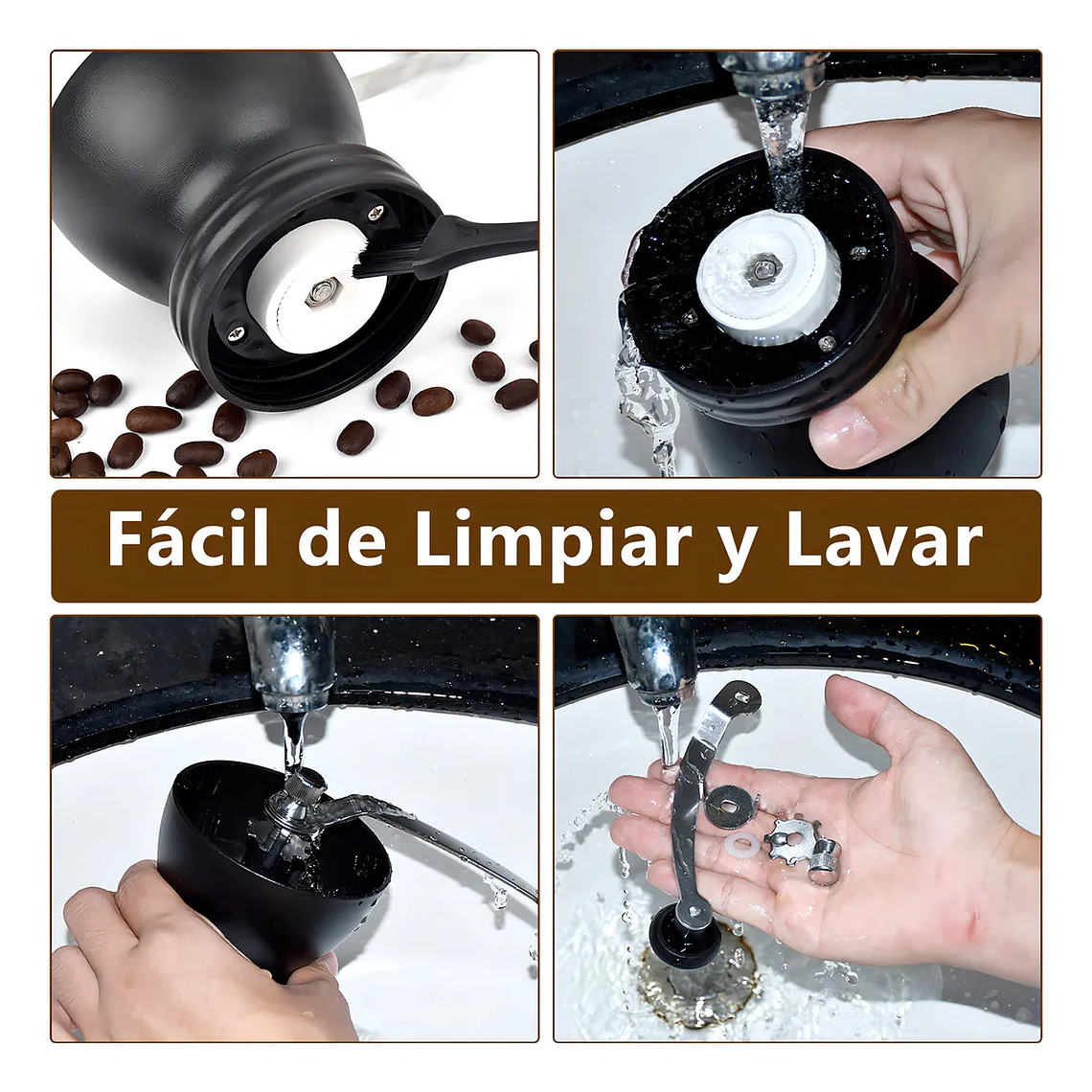 Molinillo Manual De Café Negro 7