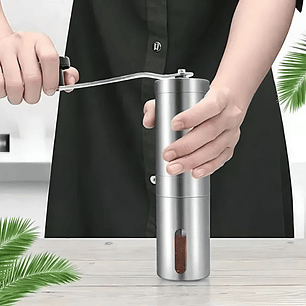 Molinillo Manual De Café Autopropulsado De Acero Inoxidable