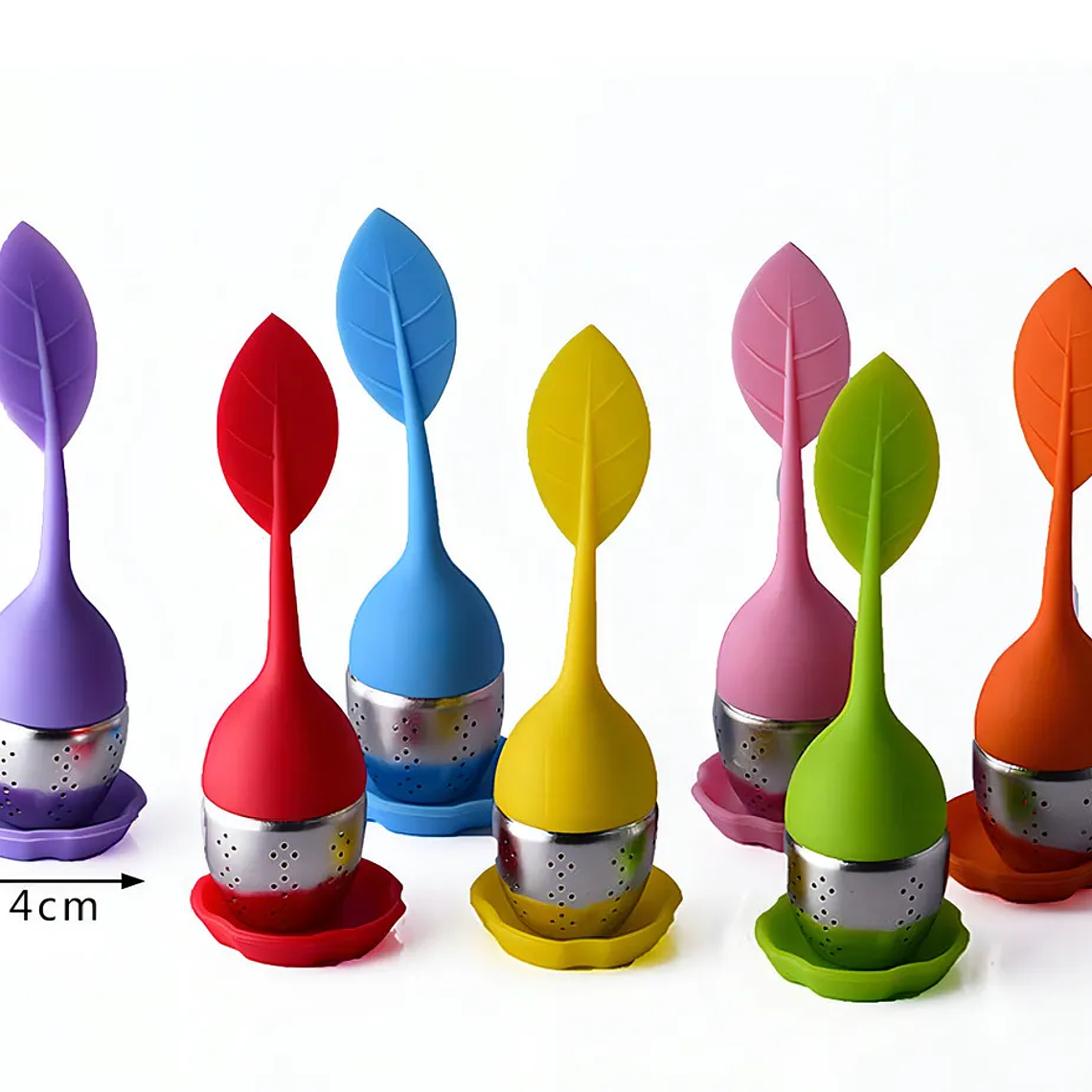 Infusores De Silicona Y Acero Inoxidable Para Té O Hierbas 5