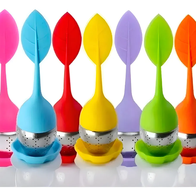 Infusores De Silicona Y Acero Inoxidable Para Té O Hierbas 1