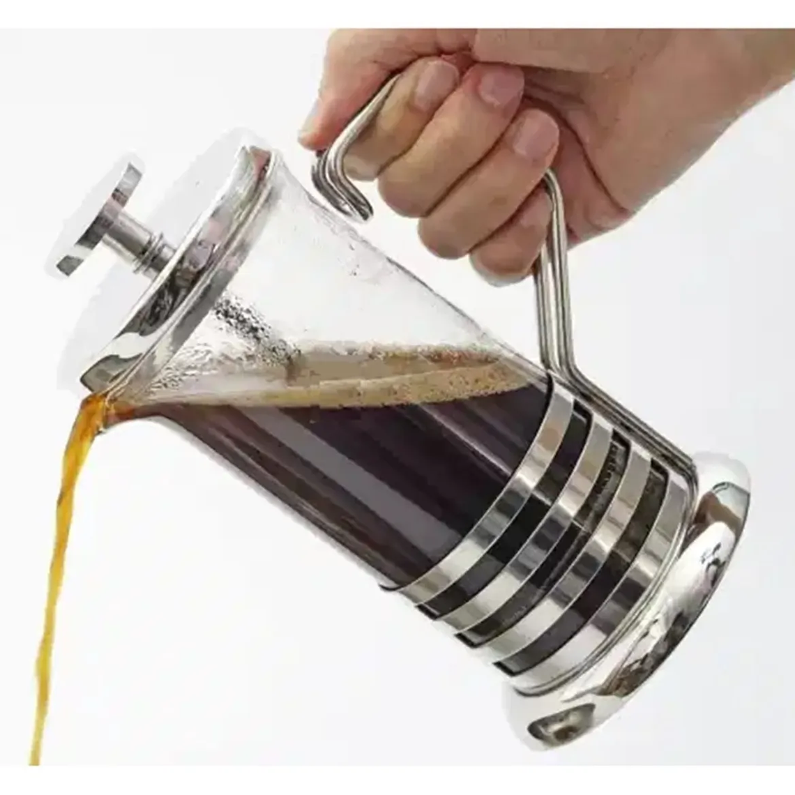 Cafetera Francesa Prensa De Acero Inoxidable 1000 Ml 4