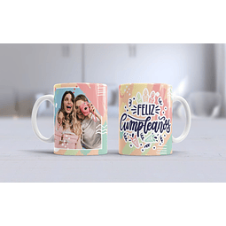 Feliz cumpleaños (Rosa y verde)