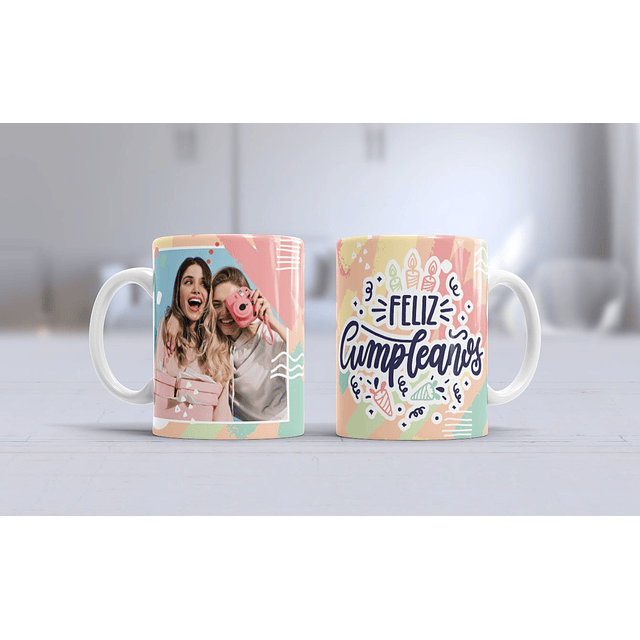 Feliz cumpleaños (Rosa y verde)