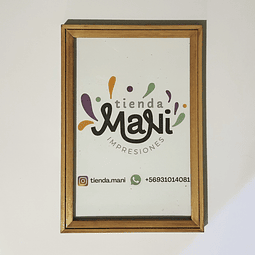 Cuadro madera H2 20x30