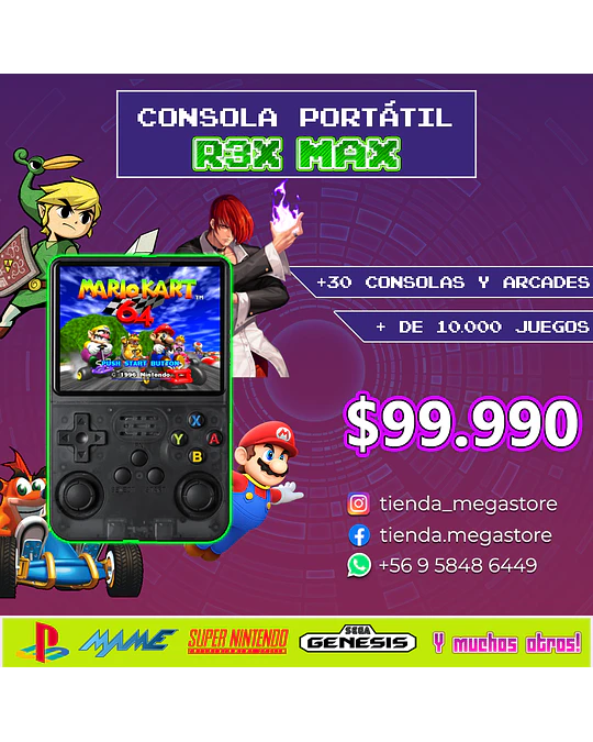Consola Portátil Anbernic R3X MAX