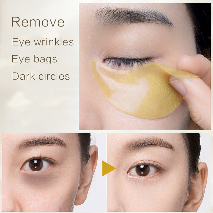 Gold Collagen Firming Eye Patch (SNP) 60 parches de Hidrogel contorno de ojos antiedad desinflamantes 4