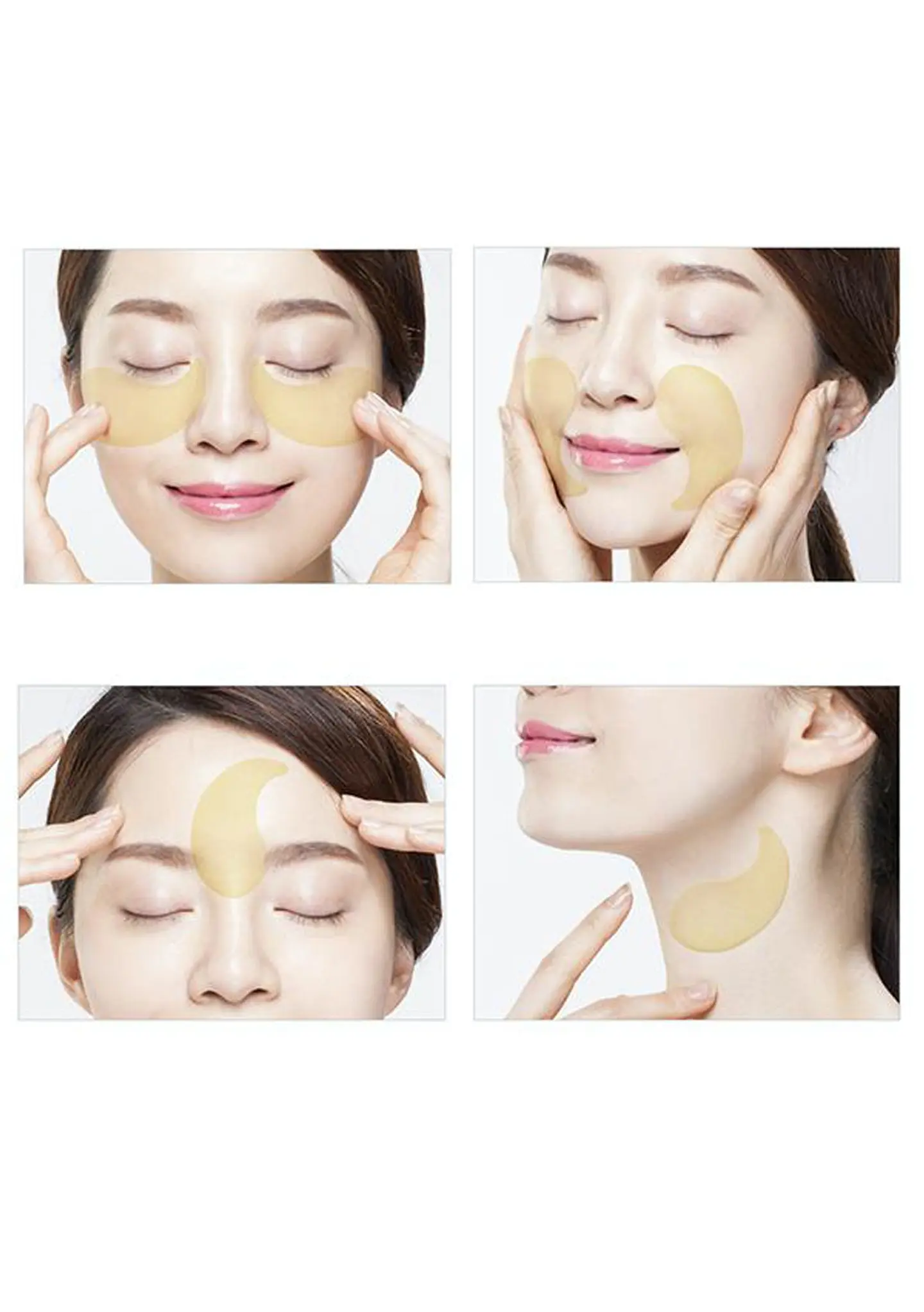 Gold Collagen Firming Eye Patch (SNP) 60 parches de Hidrogel contorno de ojos antiedad desinflamantes 6