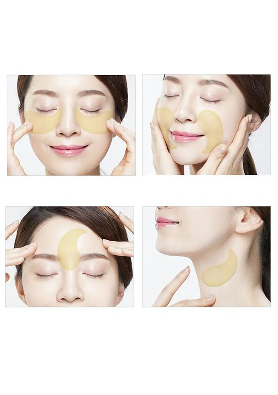 Gold Collagen Firming Eye Patch (SNP) 60 parches de Hidrogel contorno de ojos antiedad desinflamantes 6