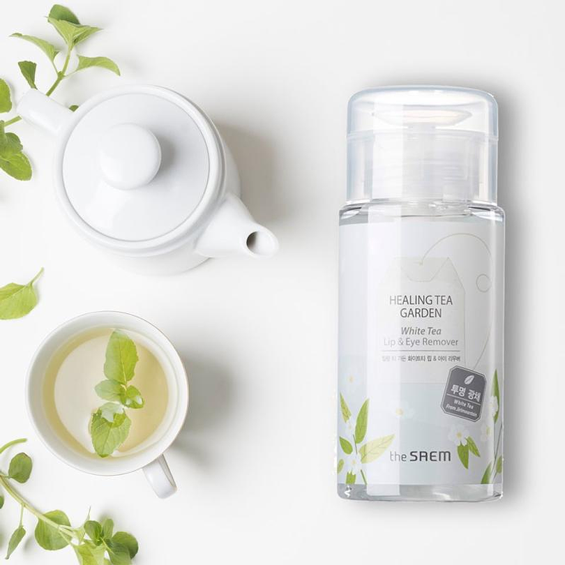 Healing Tea Garden White Tea Cleansing Water (The Saem) - 300ml Agua de limpieza aclarante pieles sensibles 5