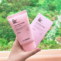 Eco Earth Power Pink Sun Cream (The Saem) 50ml Protector solar pieles problemáticas y sensibles