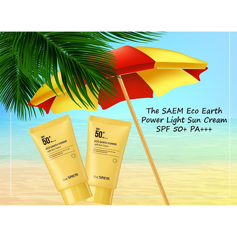 Eco Earth Power Light Sun Cream SPF50+ PA++++ (The Saem) - 50ml 5