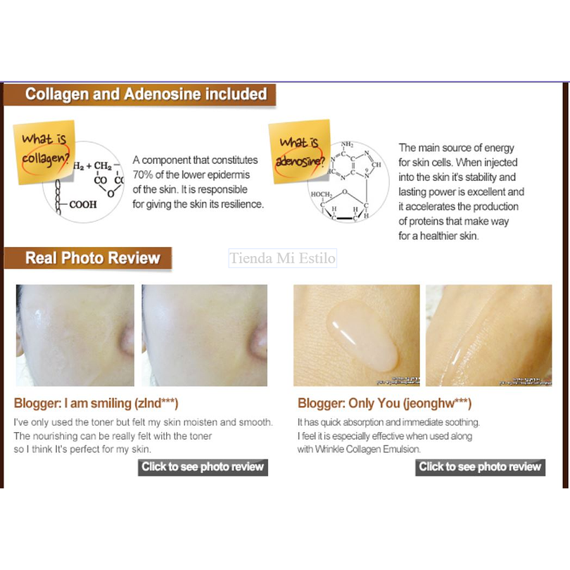 Wrinkle Collagen Toner (The Skin House) -130ml Tónico anti arrugas 5