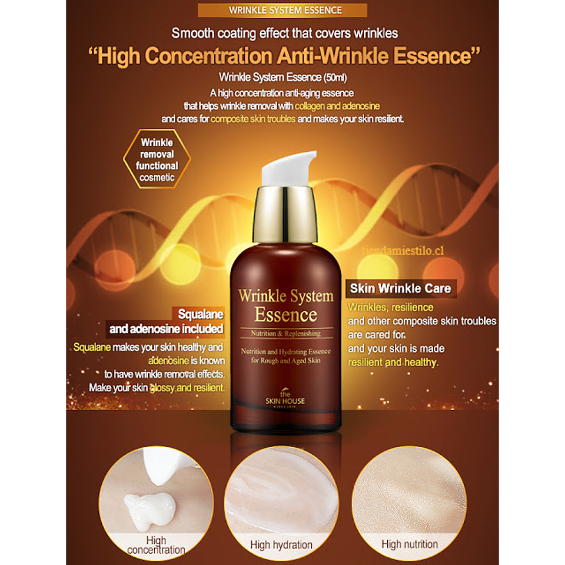 Wrinkle System Essence (The Skin House) -50ml Esencia anti arrugas 2