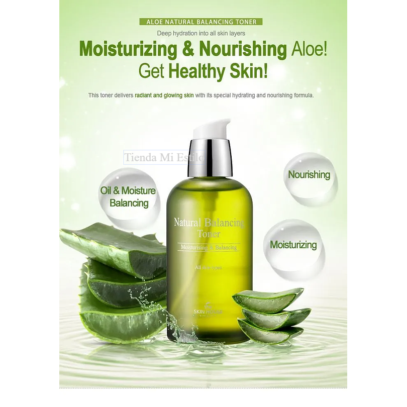 Natural Balancing Toner (The Skin House) - 130ml Tónico hidratante para pieles sensibles, mixtas o grasas 1