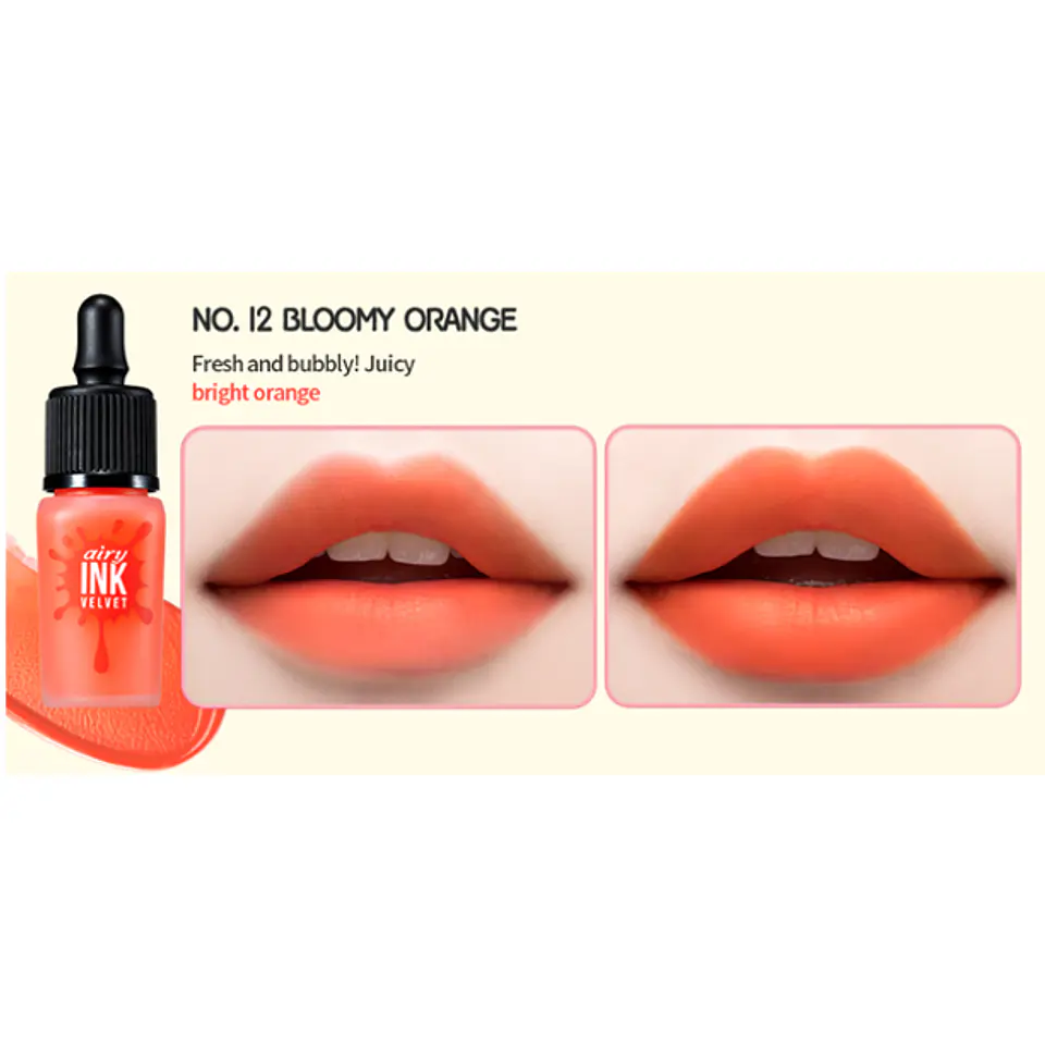 Tintes para labios Ink Velvet - Normal, Airy, Nude (Peripera) -8ml 7