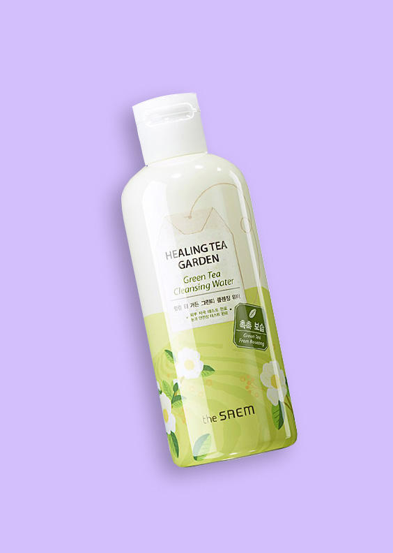 The Saem Healing Tea Garden Green Tea Cleansing Water (The Saem) -300ml Agua de limpieza té verde
