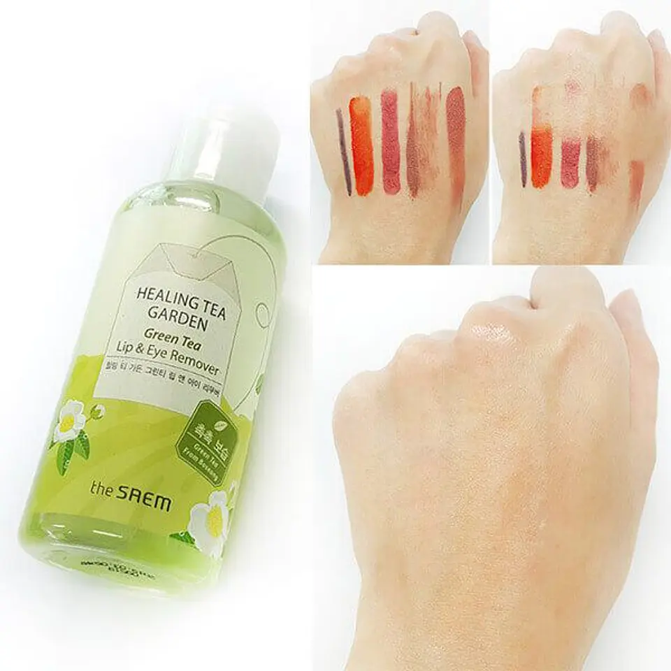  Healing Tea Garden Green Tea Lip & Eye Remover (The Saem) - 150ml Desmaquillante Bifásico 1