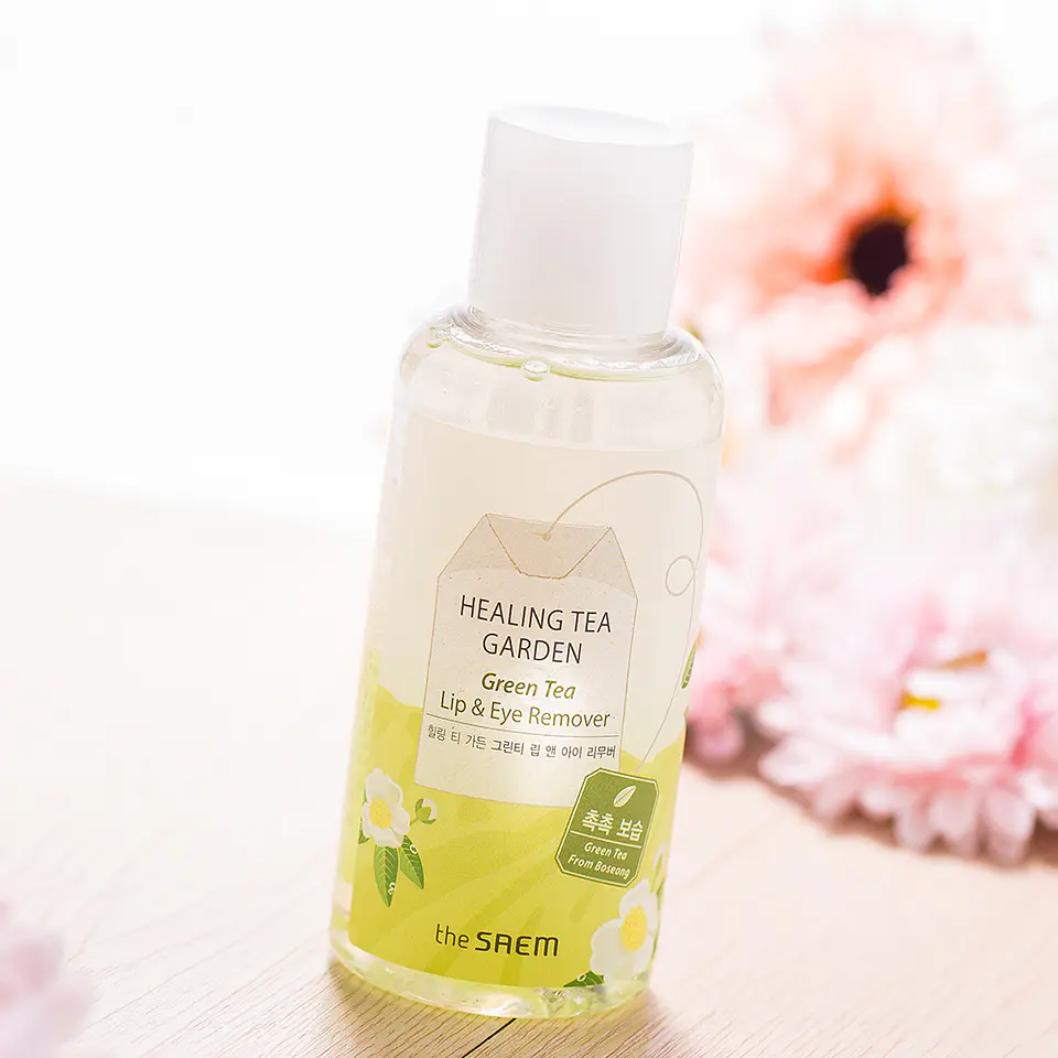  Healing Tea Garden Green Tea Lip & Eye Remover (The Saem) - 150ml Desmaquillante Bifásico 3