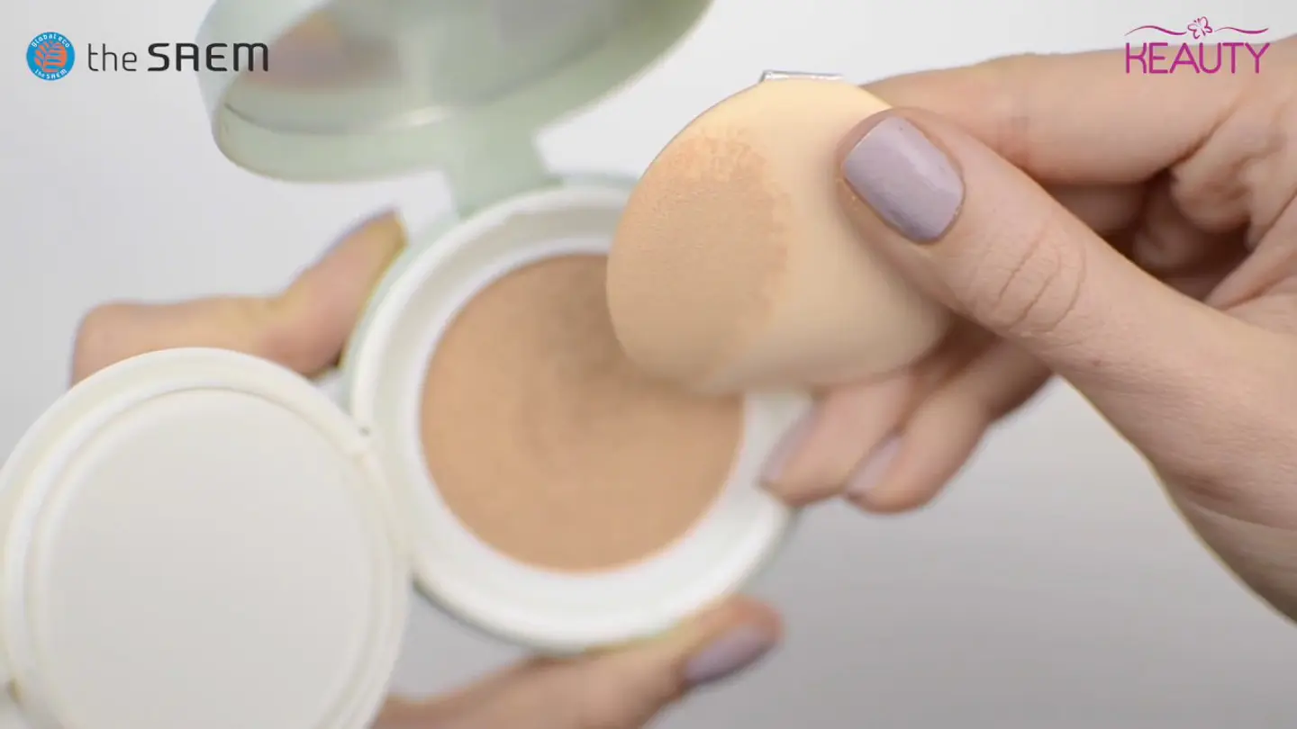  Perfect Pore Cushion (The Saem) SPF50+ PA +++ Base líquida con esponja 3
