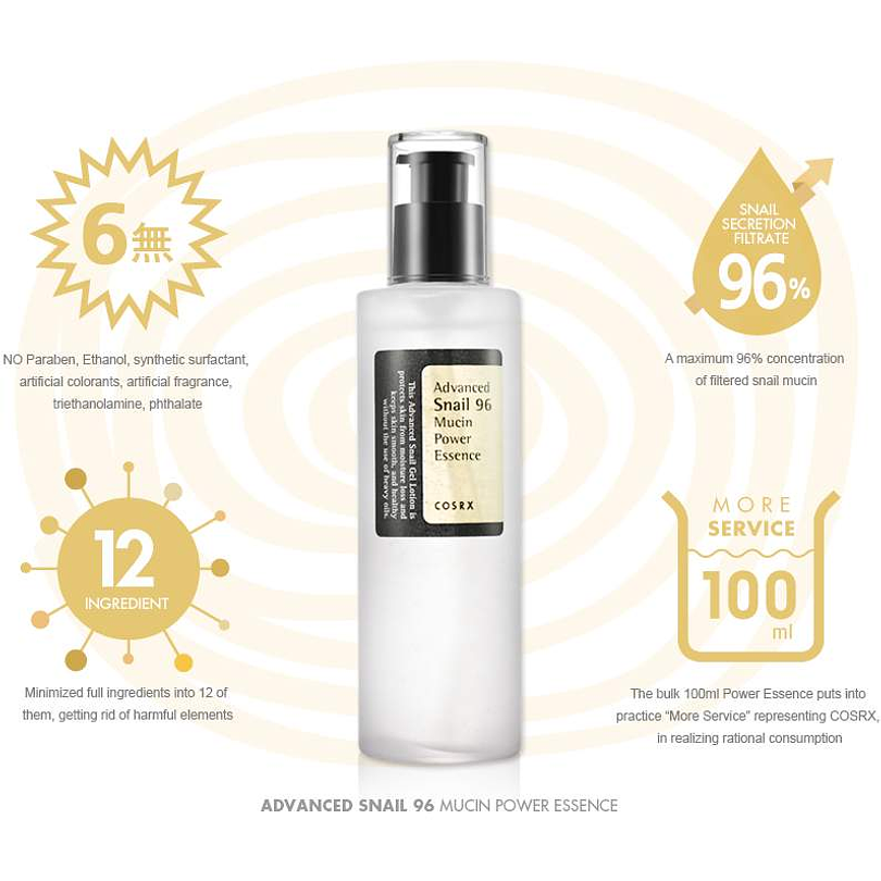 Advanced Snail 96 Mucin Power Essence (COSRX) - 100ml Esencia 96% baba de caracol 2