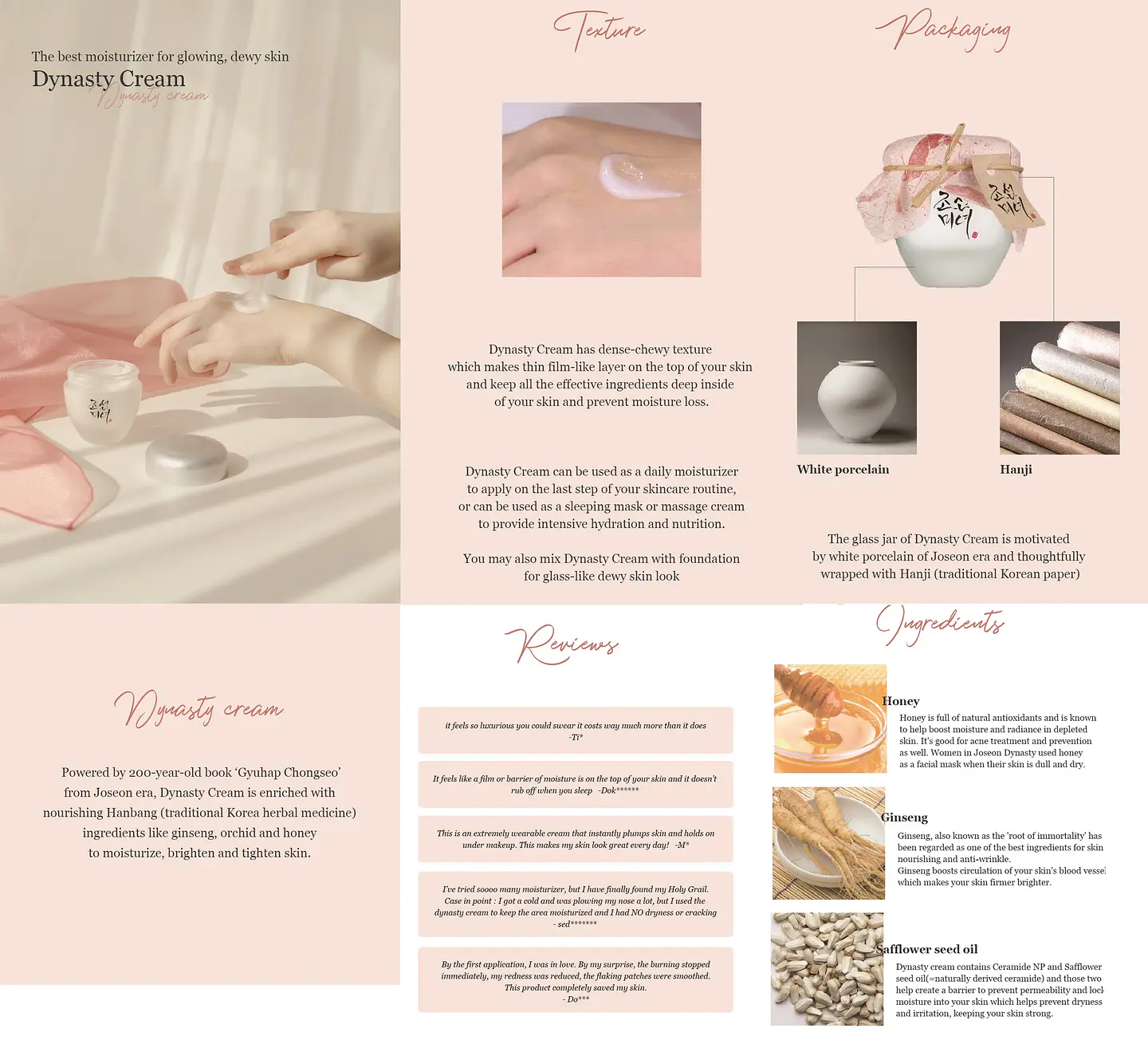 Dynasty Cream (Beauty of Joseon) - 50ml Crema aclarante hidratante anti edad 15
