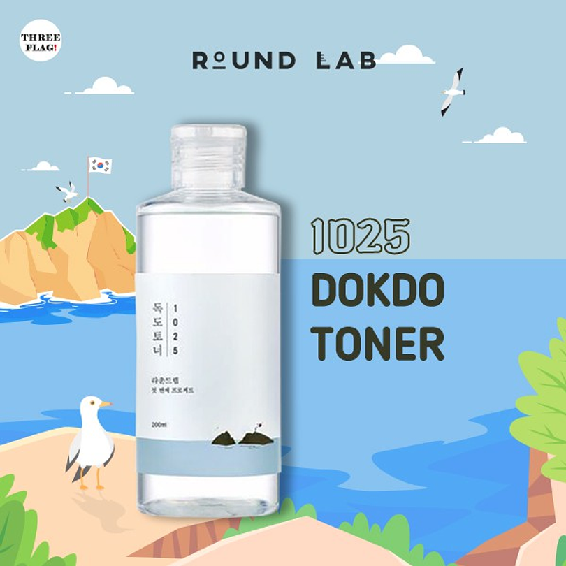 1025 Dokdo Toner (Round Lab) 200ml Tónico hidratante pieles sensibles  9