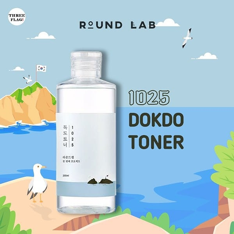 1025 Dokdo Lotion (Round Lab) 200ml Loción hidratante pieles sensibles  7