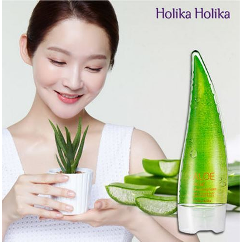 Aloe Facial Cleansing Foam (Holika Holika)  150 ml Espuma Limpiadora Regeneradora 1