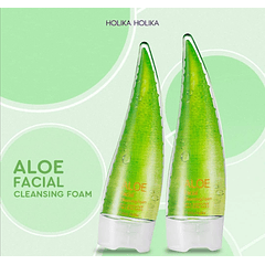 Aloe Facial Cleansing Foam (Holika Holika)  150 ml Espuma Limpiadora Regeneradora