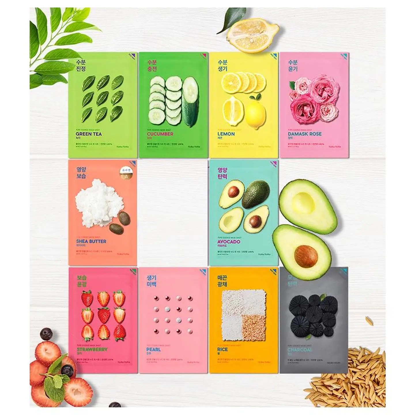 Pure Essence Mask (Holika Holika) Mascarillas Ultra Hidratantes  distintos tipos 7