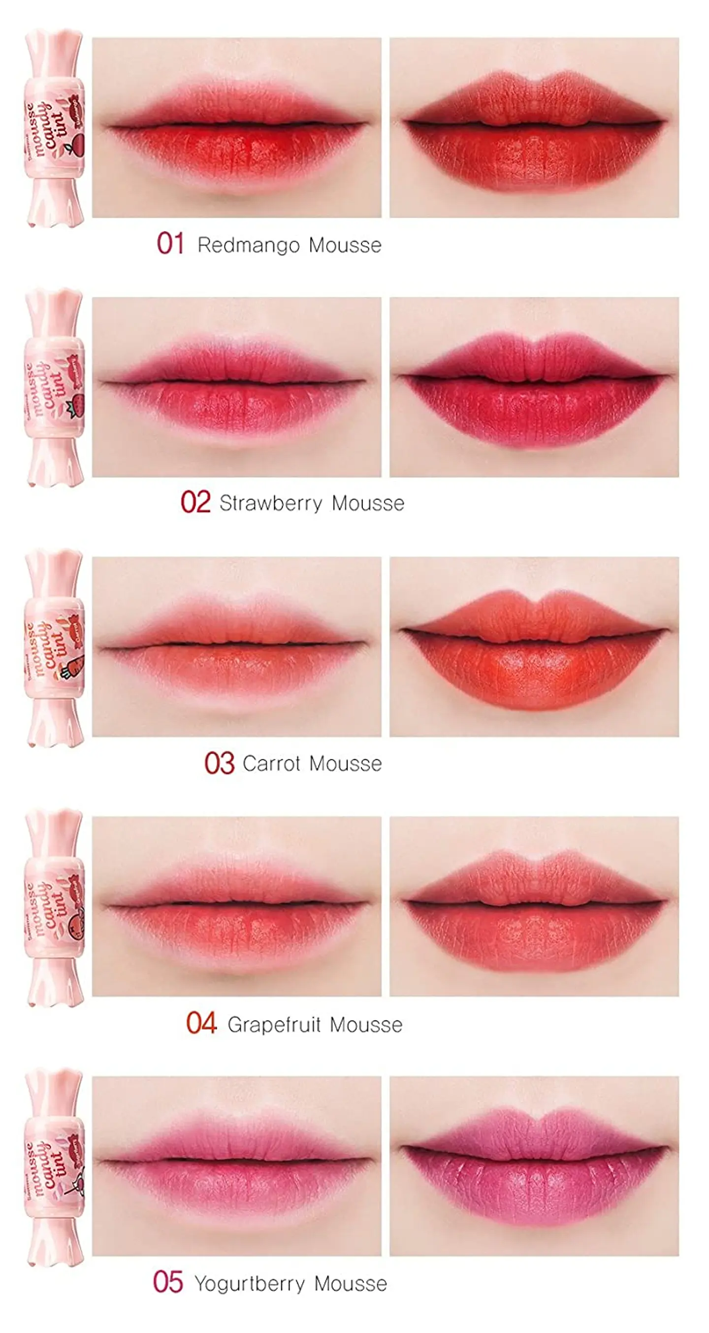 Saemmul Mousse Candy Lip Tint (The Saem) - Tinte de labios cremoso 4